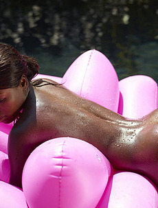 Simone In Ebony And Pink