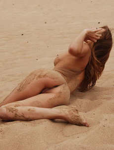 Pussy in the sand