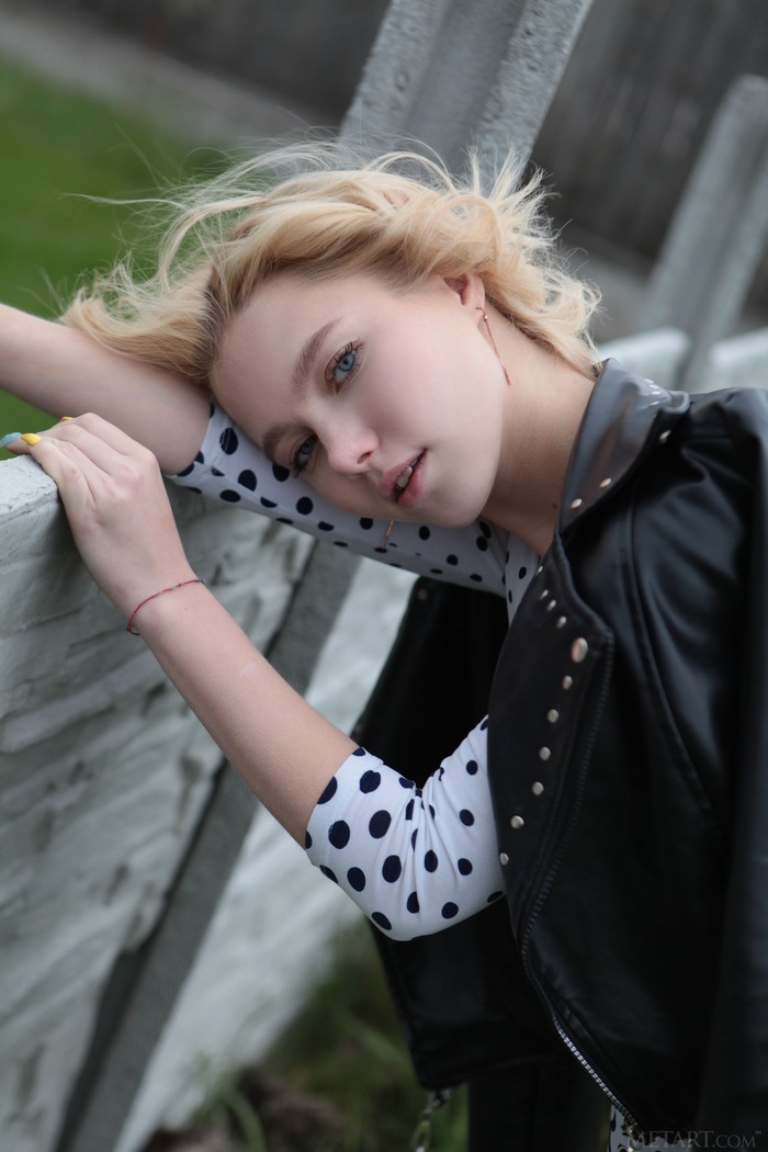 The Blue-eyed Ukrainian Beauty Is A Natural Exhibitionist