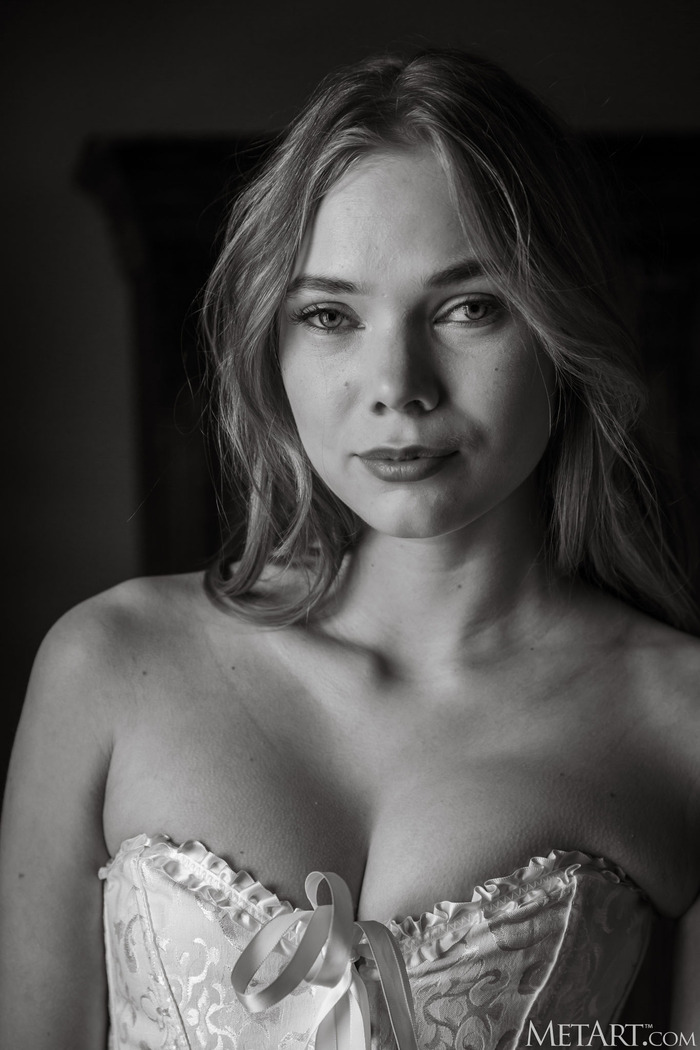 In White Corset