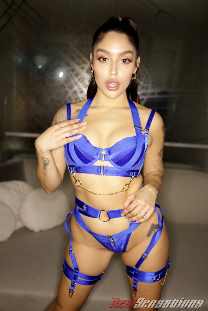 Tattooed Vanessa Skye In Sexy Lingery - picture 2