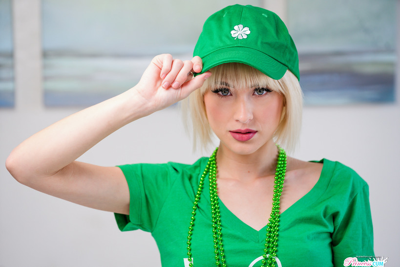 Jessie Saint Dressed For St Patriks Day