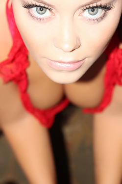 Brooke Lima Red Lingerie