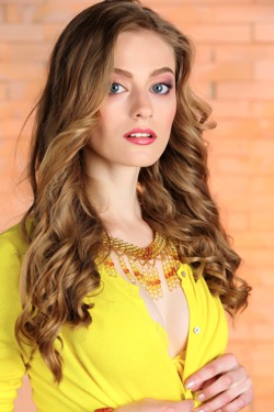 Blue-eyed babe Rebecca G brings light and color to the party